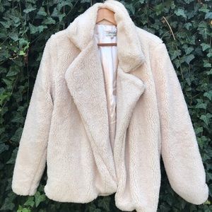 Cream Sherpa Teddy Jacket